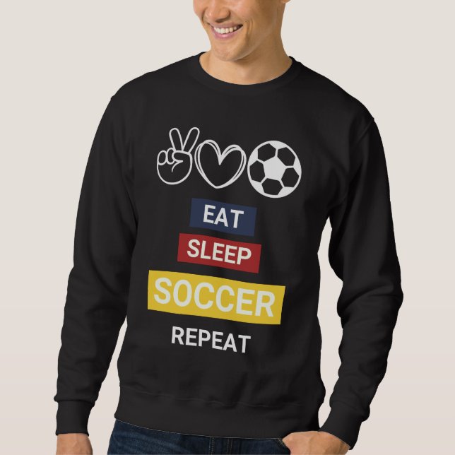 Moletom Coma, Dorme, Futebol, Repita (Frente)