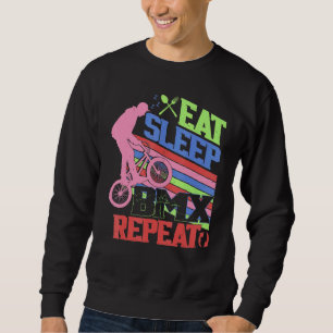 Moletom Coma Dormir BMX Repita  Ciclista BMX Bicicleta Mot