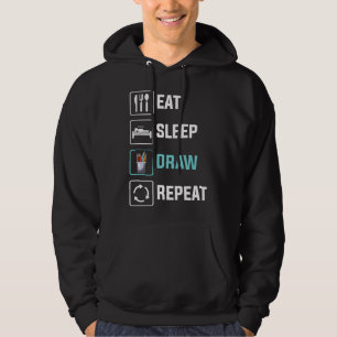 Moletom Coma Dormir Desenhar Repetir Desenho Divertido Rab