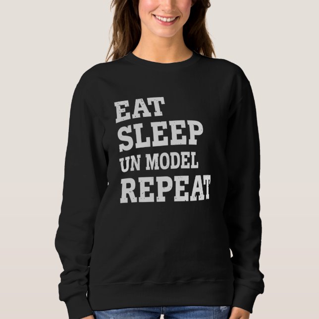 Moletom Coma Dormir Modelo Não Repetir  Sarcástico (Frente)
