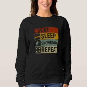 Moletom Coma Dormir Snowboard Repetir Retro 60s 70s Snowbo