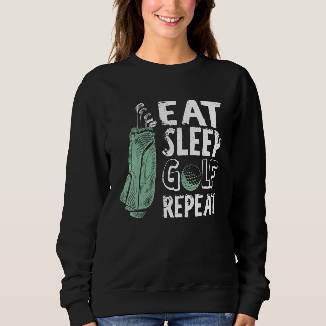 Moletom Coma Golf De Sono Repita Golfer Golfer Outfi Vinta (Frente)
