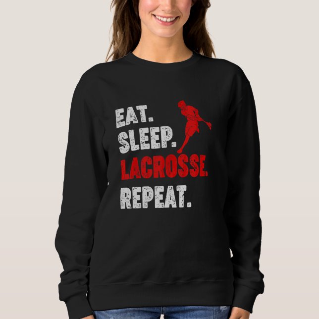 Moletom Coma o esporte do atleta Lacrosse Sleep (Frente)