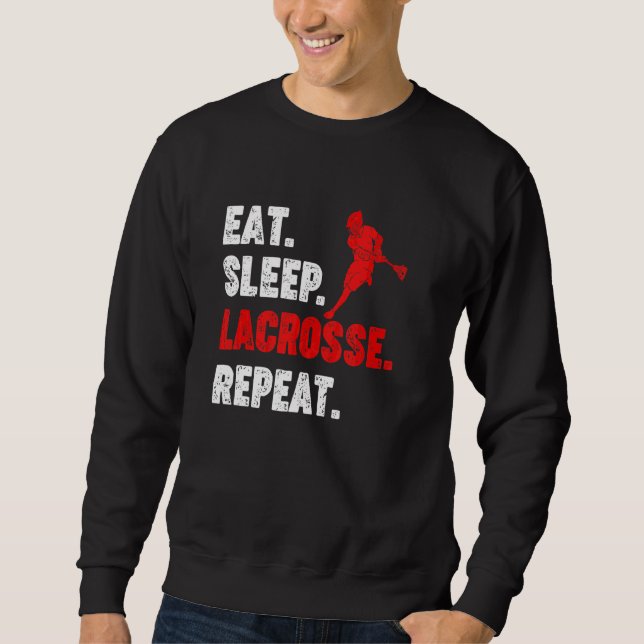 Moletom Coma o esporte do atleta Lacrosse Sleep (Frente)
