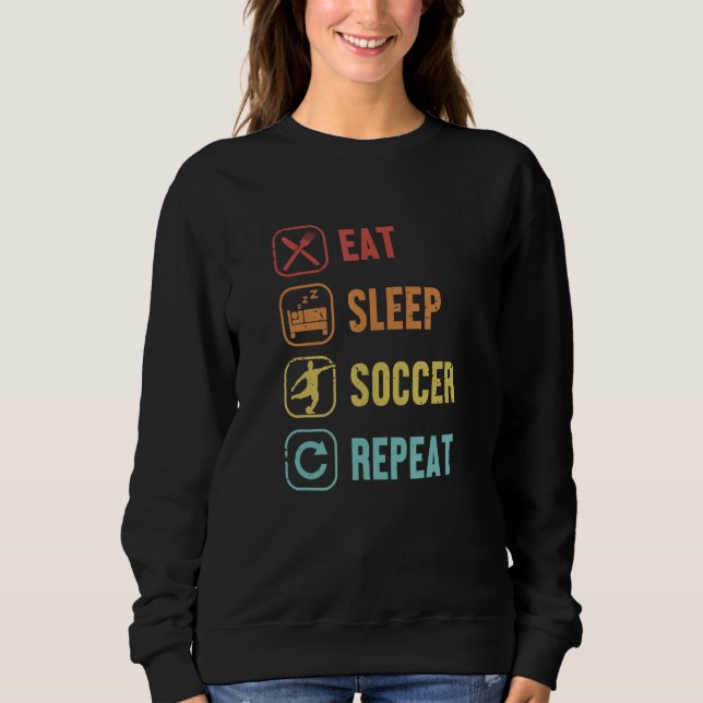 Moletom Coma o Futebol do Detentor do Sono Repita o Fußbal (Frente)
