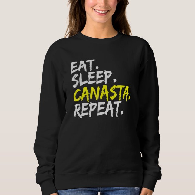 Moletom Coma o Jogo de Placa Repetida do Canasta de Sono (Frente)