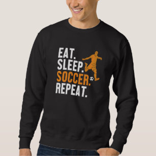 Moletom Coma o Soccer do Sono Repetir o Futebol Fußball Go