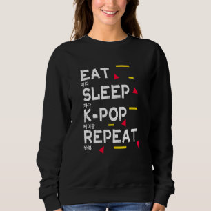 Moletom Coma O Sono K Pop Repetir Impressão Coreano Para K
