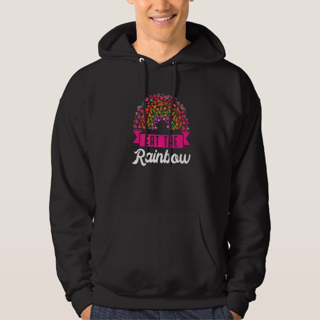 Moletom Coma Rainbow Vegan Vegetarian Vegamen Vegetarianis (Frente)