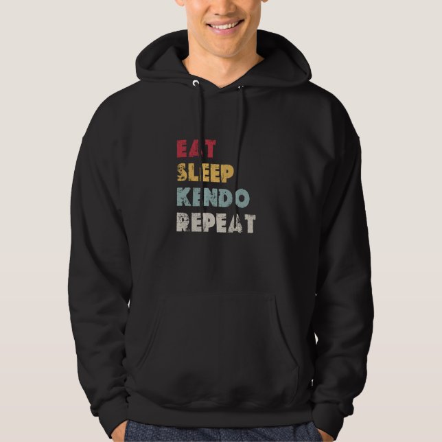 Moletom Coma Sleep Kendo Repete Bamboo Sword Fight Kendoka (Frente)