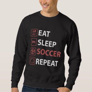 Moletom Coma Sleep Soccer Repita Treinador do Jogador de F