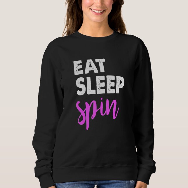 Moletom Coma Sleep Spin Gym Sayings Spinning Classe Workou (Frente)