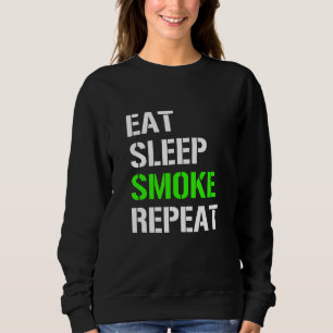 Moletom Coma Sono Fumar Repetir Comer Sleep Weed Repeat Id