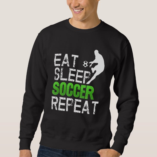 Moletom Coma uma Ideia Repetida do Soccer do Sono (Frente)