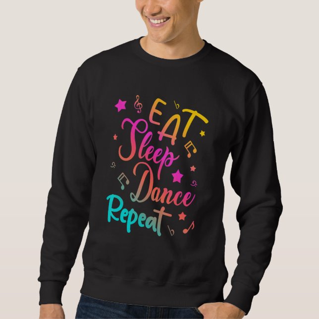Moletom Come Sleep Dance Repetir Garota Dançante (Frente)