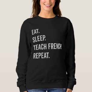 Moletom Come Sleep Ensina Francês Repetindo Ensino De Chá 