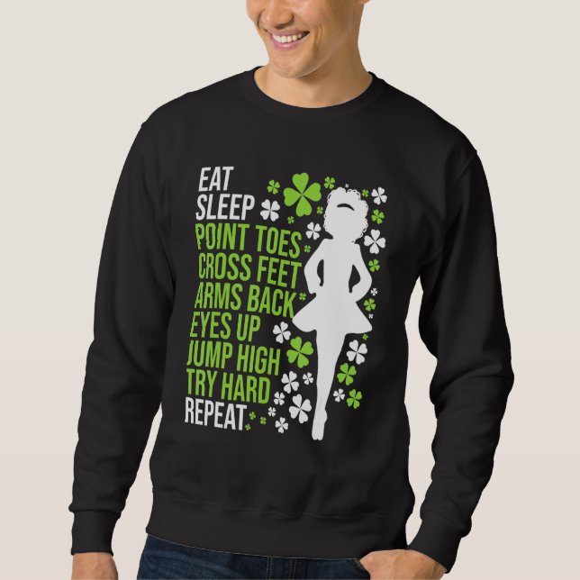 Moletom Come Sleep Irish Dance Dancer Irlandês Ceili Reel  (Frente)