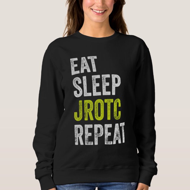 Moletom Come Sleep JROTC Repete US Junior ROTC (Frente)