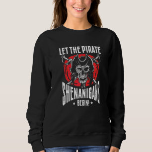 Moletom Começam as Travessuras Piratas Jolly Roger