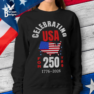 Moletom Comemorando os EUA por 250 Anos de Independência A