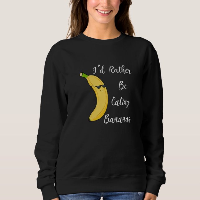 Moletom Comer Banana Alimentos Saudáveis Frutas Exóticas (Frente)