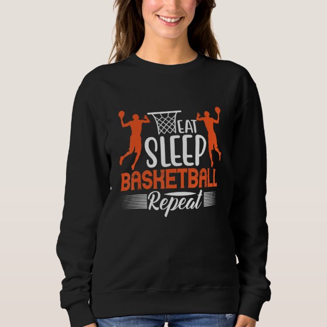 Moletom Comer Dormir Basquetebol Repetir 2 (Frente)