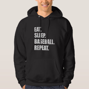 Moletom Comer. Dormir. Beisebol. Repetir. Beisebol Engraça