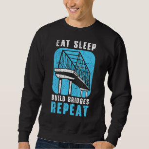 Moletom Comer Dormir Construir Pontes Repetir Engenheiro C