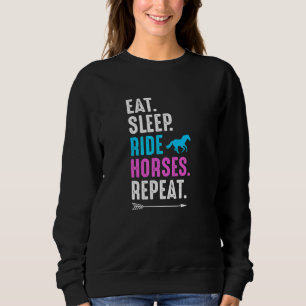Moletom Comer Dormir Montar Cavalos Repetir Fazendeiro Equ