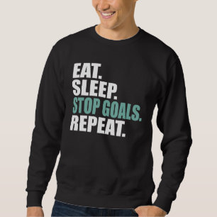 Moletom Comer gols para deter gols repetir Hockey de Futeb