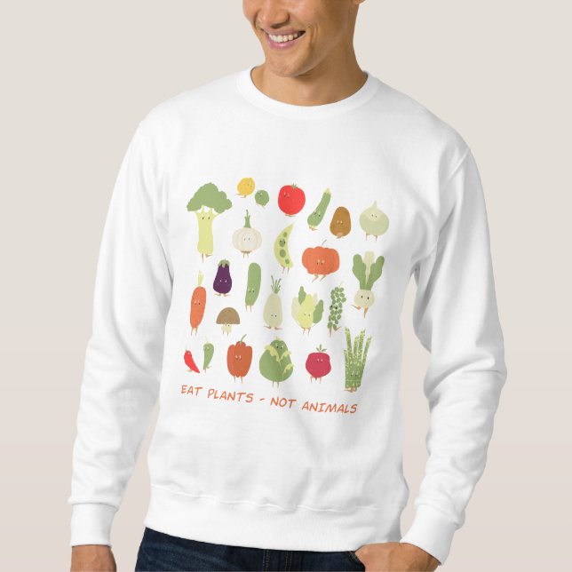 MOLETOM COMER PLANTAS NÃO ANIMAIS (Frente)