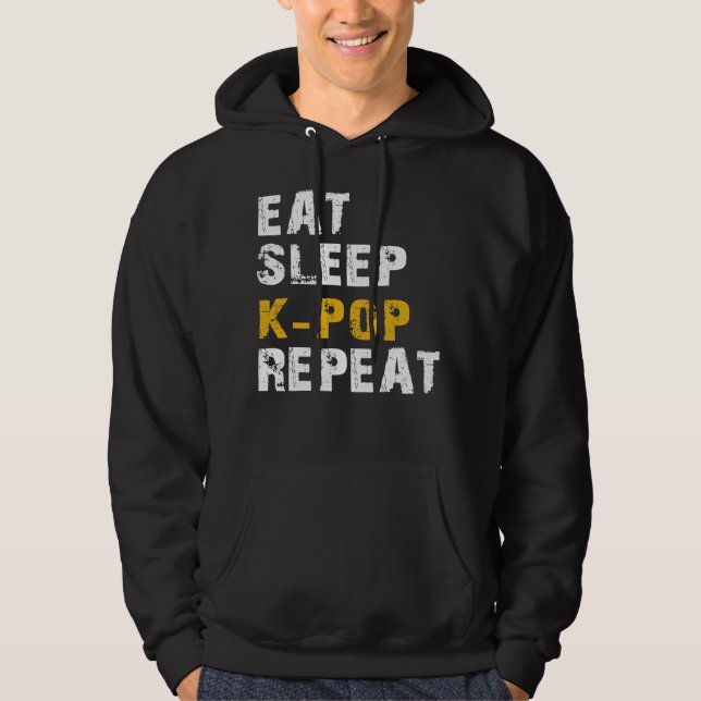 Moletom comer sono k pop repetir (Frente)
