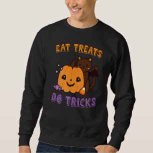 Moletom Comer Tratamentos Fazer Truques Halloween Assustar