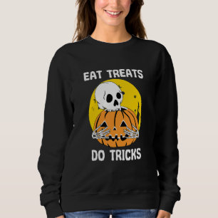 Moletom Comer Tratamentos Fazer Truques Halloween Assustar