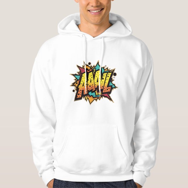 Moletom "Comic Book Burst: AAAL! Pop Art Hoox Sweatshirt (Frente)
