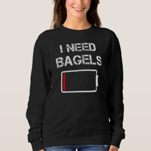 Moletom Comida Bagel Brunch I Precisa De Sacos