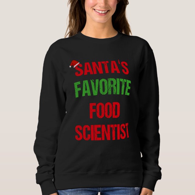 Moletom Comida Cientista Engraçado Pajama Natal (Frente)
