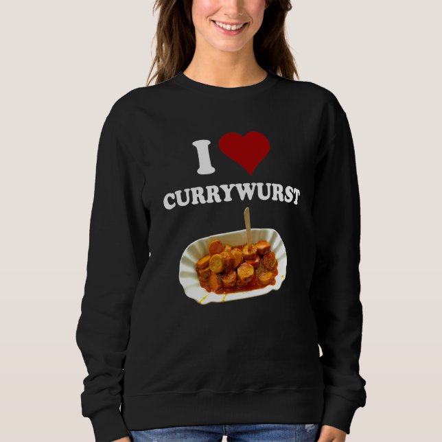 Moletom Comida Curry Graphic Classic I Love Currywurst (Frente)