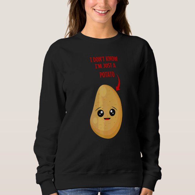 Moletom Comida Pun Vegan Potato 1 (Frente)