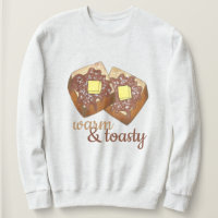 Comida quente e torrada de arassos e arbustos fran