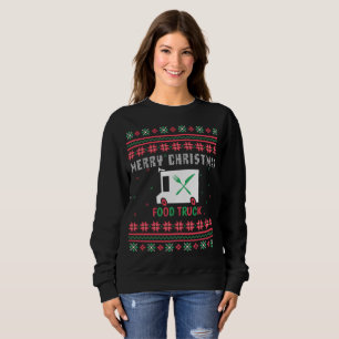 Moletom Comida Truck Ugly Christmas Sweater
