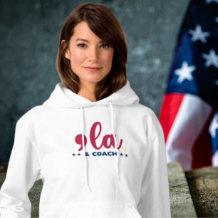 Moletom Comma la & Coach-Kamala Harris Tim Walz Mulheres