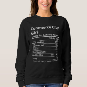 Moletom Commerce City Girl Co Colorado Funny City Home Roo
