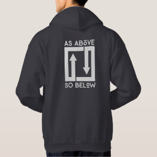 Moletom Como acima assim abaixo do Hoodie