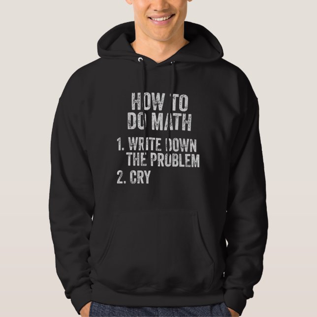 Moletom Como Fazer Uma Citação Engraçada Em Matemática (Frente)