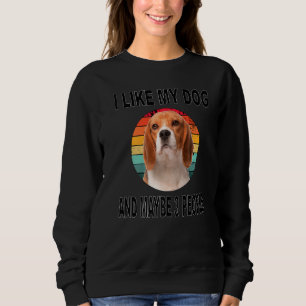 Moletom Como Meu Beagle e talvez 3 Pessoas