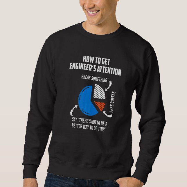 Moletom Como obter o Engenheiro mecânico de atenção ao Eng (Frente)