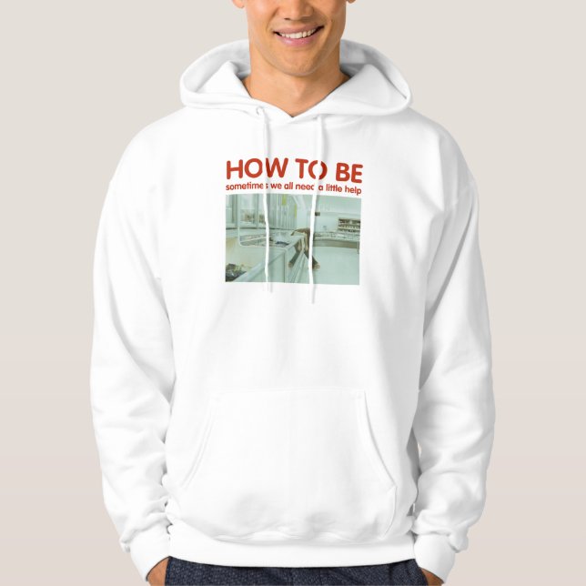 Moletom Como ser branco do Hoodie do congelador da arte (Frente)