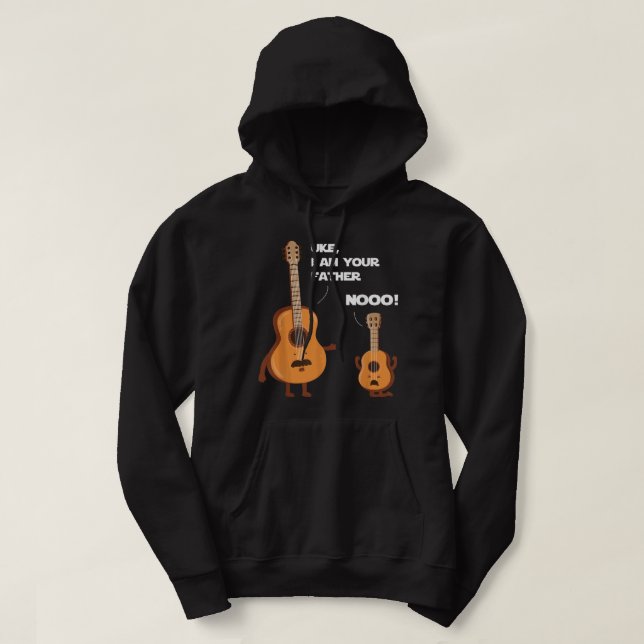 Moletom Como Sou Seu Pai, Ukulele Guitar Music G Engraçado (Frente do Design)