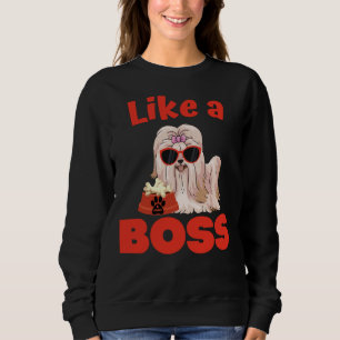 Moletom Como Um Chefe Shih Tzu